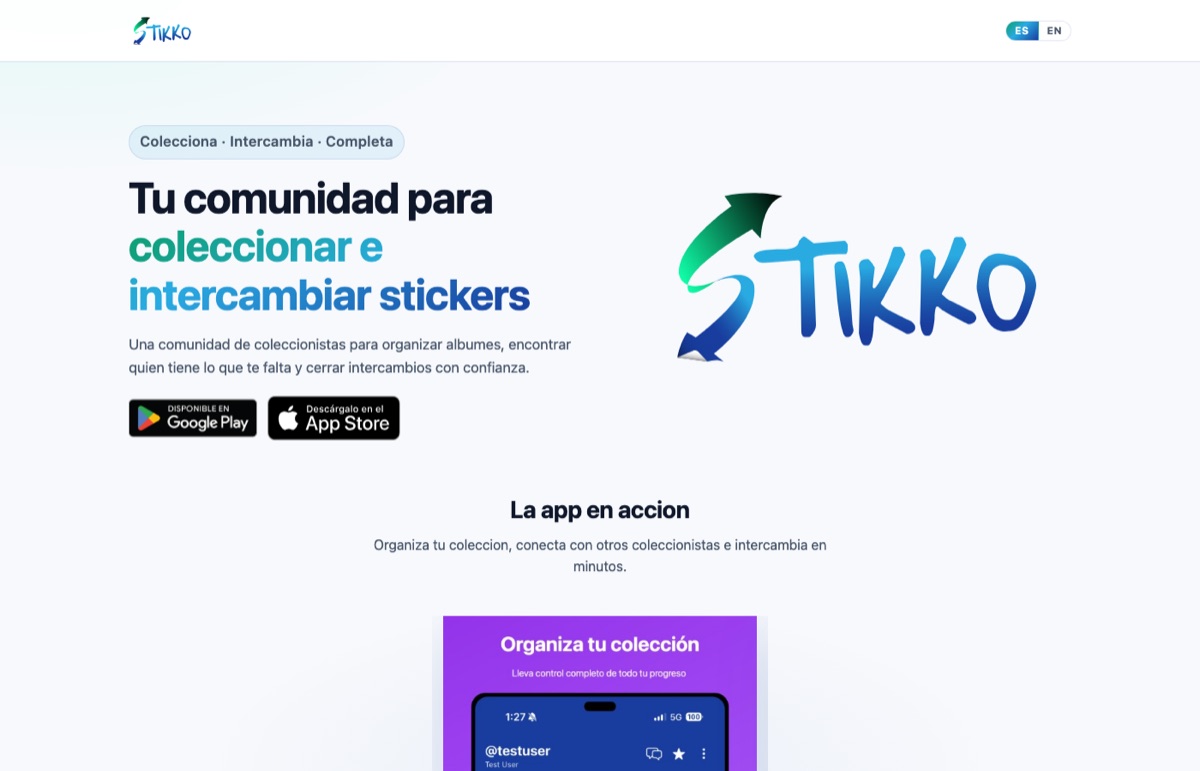 Stikko product screenshot
